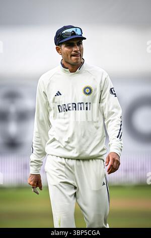 Edgbaston, Birmingham, Royaume-Uni. 6 juillet 2025. Deuxième Rothesay Cricket test, jour 5, Angleterre contre Inde ; Shubman Gill of India Credit : action plus Sports/Alamy Live News Banque D'Images