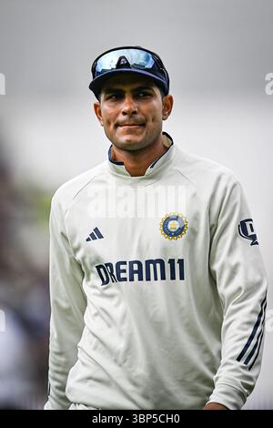 Edgbaston, Birmingham, Royaume-Uni. 6 juillet 2025. Deuxième Rothesay Cricket test, jour 5, Angleterre contre Inde ; Shubman Gill of India Credit : action plus Sports/Alamy Live News Banque D'Images