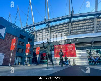 Vancouver, C.-B. - 16 novembre 2023 : le mémorial de Terry Fox à l'extérieur du BC place Stadium au centre-ville de Vancouver Banque D'Images