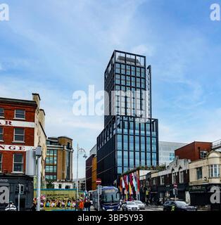 College Square, un développement de 21 étages sur l'ancien site Apollo House à Dublin, par Marlet Property Group et le promoteur Pat Crean. Banque D'Images