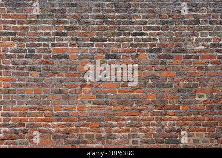 vieille texture de mur avec des briques rouges Banque D'Images
