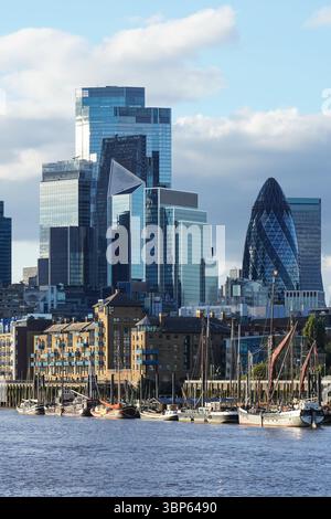 Les gratte-ciel de la ville de Londres, le quartier des affaires Square Mile à Londres, Angleterre, Royaume-Uni Royaume-Uni Banque D'Images