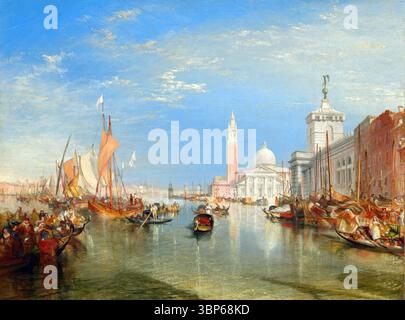 Venise : le Dogana et San Giorgio Maggiore, v. 1834, peinture de J. M. W. Turner Banque D'Images