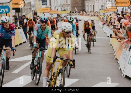 2025 Tour de France crédit image : PelotonPix / Dave Dodge Photography Banque D'Images