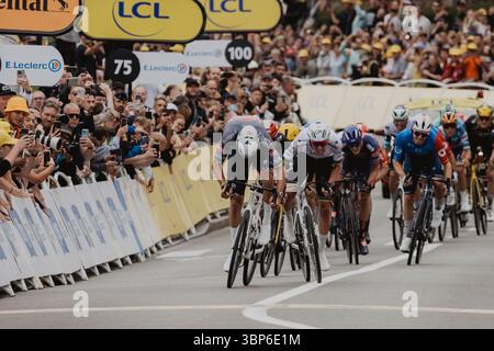2025 Tour de France crédit image : PelotonPix / Dave Dodge Photography Banque D'Images