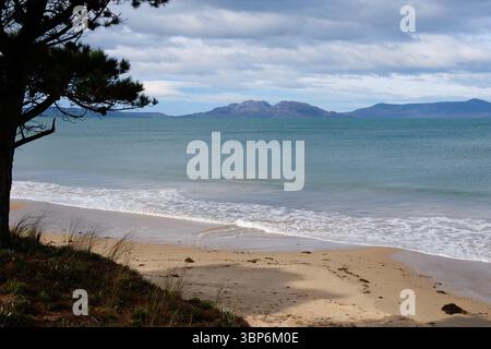 Vue sur la péninsule de Freycinet - Swansea, Tasmanie, Australie Banque D'Images