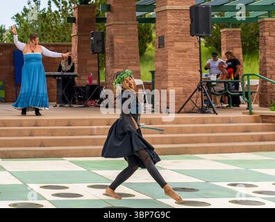 Highland Ranch, Colorado - 30 juin 2025 : Festival scandinave de la mi-été au Colorado, un événement annuel passionnant qui célèbre un scandinave unique Banque D'Images