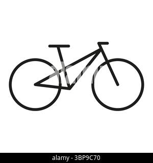 Icône de vélo. Modèle de logo sur fond blanc. Illustration vectorielle. Illustration de Vecteur