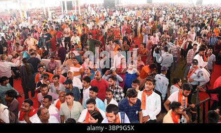 Patna, Inde. 06 juillet 2025. PATNA, INDE - 6 JUILLET : rassemblement autour de Gandhi Maidan pendant Sanatan Mahakumbh le 6 juillet 2025 à Patna, Inde. (Photo de Santosh Kumar/Hindustan Times/Sipa USA ) crédit : Sipa USA/Alamy Live News Banque D'Images