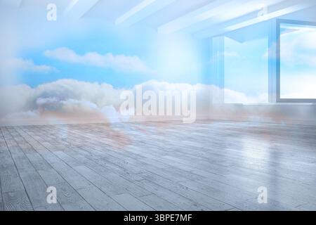 Prix avec nuage holographique Banque D'Images