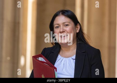 Londres, Royaume-Uni. 08 juillet 2025. Lisa Nandy, lors d'une réunion du cabinet au 10 Downing Street London. Crédit : Ian Davidson/Alamy Live News Banque D'Images