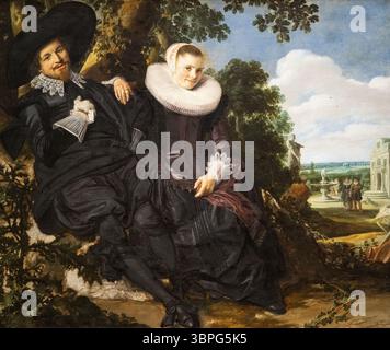 Frans Hals 'Portrait of a couple' (probablement Isaac Abrahamsz Massa et Beatrix van der Laen), 1622. Portrait d'un couple, peinture néerlandaise de l'âge d'or. Banque D'Images
