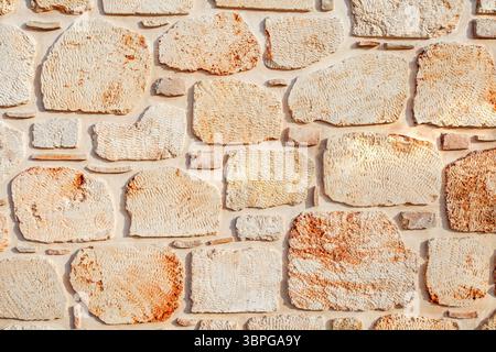 mur en pierre taillée, fond Banque D'Images