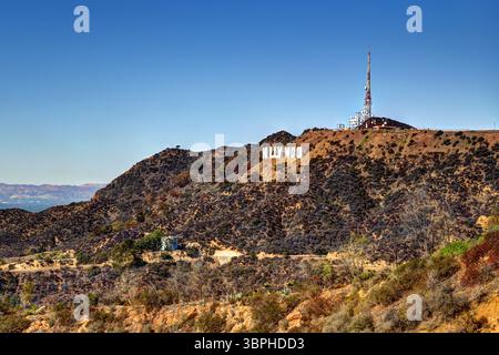 Paysages le long des sentiers de randonnée du Griffith Park à Los Angeles Banque D'Images