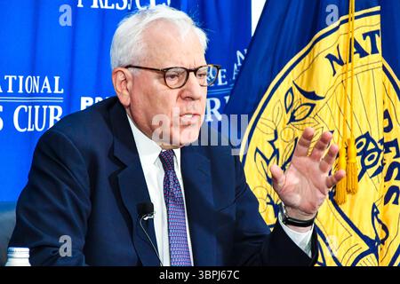 David Rubenstein, intervenant au National Press Club, 8 juillet 2025 Banque D'Images