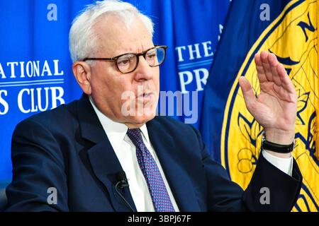 David Rubenstein, intervenant au National Press Club, 8 juillet 2025 Banque D'Images