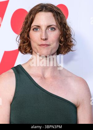 Los Angeles, États-Unis. 08 juillet 2025. LOS ANGELES, CALIFORNIE, États-Unis - 08 JUILLET : Diana Irvine arrive à la projection spéciale de Los Angeles de Sony Pictures Classics « Oh, Hi ! » Tenue à l'AMC The Grove 14 le 8 juillet 2025 à Los Angeles, Californie, États-Unis. (Photo de Xavier Collin/image Press Agency) crédit : image Press Agency/Alamy Live News Banque D'Images