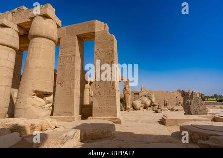 Ramesseum, Louxor Banque D'Images