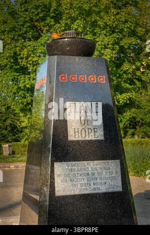 Statue de Sir Frederick G Banting à Banting Square à London Ontario Canada Banque D'Images