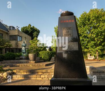 Statue de Sir Frederick G Banting à Banting Square à London Ontario Canada Banque D'Images
