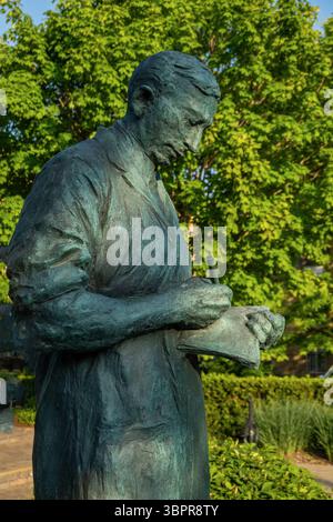 Statue de Sir Frederick G Banting à Banting Square à London Ontario Canada Banque D'Images