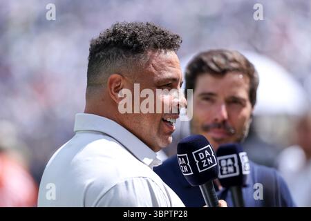 East Rutherford, États-Unis. 09 juillet 2025. East Rutherford, New Jersey, 9 juillet 2025 : Ronaldo lors de la demi-finale de la Coupe du monde des clubs de la FIFA entre le Paris Saint Germain et le Real Madrid CF au MetLife Stadium le 9 juillet 2025 (João Bravo /SPP) crédit : SPP Sport Press photo. /Alamy Live News Banque D'Images