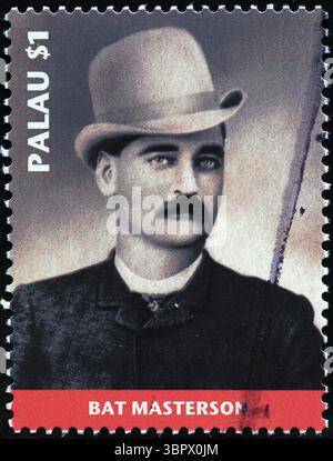 Bat Masterson, légende de l'ouest sauvage sur timbre-poste Banque D'Images