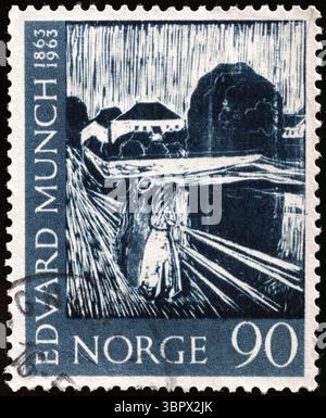 Tableau célèbre d'Edvard Munch Banque D'Images