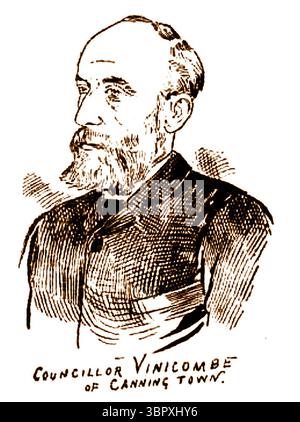 Un portrait de 1914 du conseiller Vinicombe de Canning Town, Londres Royaume-Uni Banque D'Images