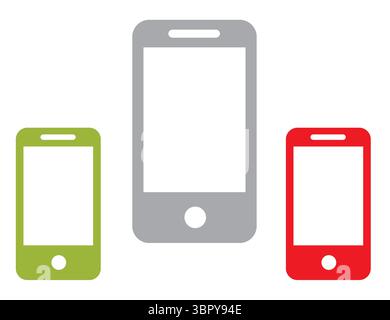 Vecteur d'icône de téléphone mobile pour App, UI et Web Design Illustration de Vecteur