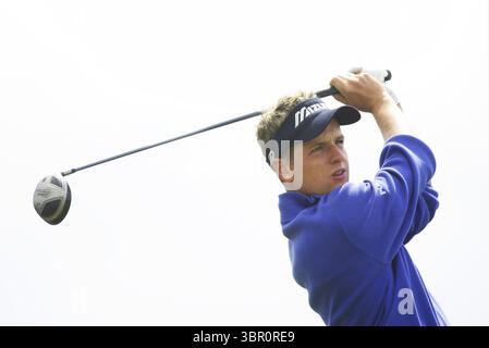 040714 Royal Troon GC, Écosse . Picture Mark Newcombe, l'Open Championship 2004 Luke Donald L'Open Championship 2004 s'est déroulé du 15 au 18 juillet 2004 au Royal Troon Golf Club en Écosse. Banque D'Images