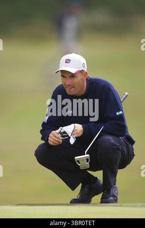 040714 Royal Troon GC, Écosse . Picture Mark Newcombe, l'Open Championship 2004 Padraig Harrington L'Open Championship 2004 s'est déroulé du 15 au 18 juillet 2004 au Royal Troon Golf Club en Écosse. Banque D'Images