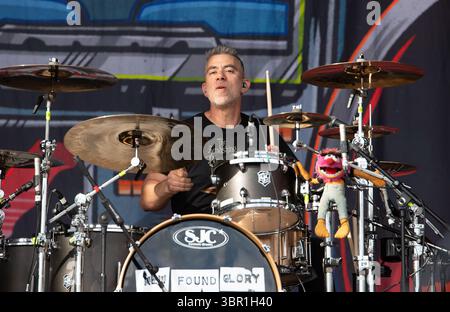 New Found Glory se produit en direct au festival Slam dunk uk, le 25 mai 2025 Banque D'Images