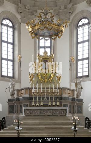 Intérieur de la Cappella della Madonna dei Miracoli, Duomo di Padova, Italie. Comprend un autel de Mattia Carneri, avec une peinture de style byzantin, et s. Banque D'Images