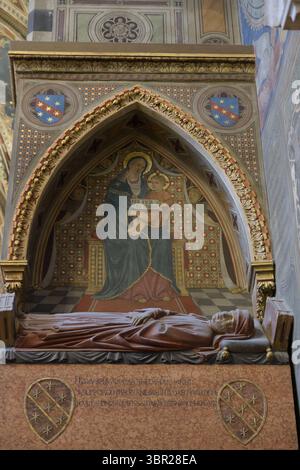 Détail de la vue intérieure de la basilique Saint Antoine à Padoue, Italie. Banque D'Images