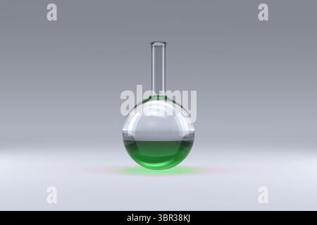 Flacon contenant une solution chimique Banque D'Images