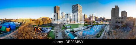 16 avril 2020, Rochester, New York, États-Unis d'Amérique : vue panoramique de la ville de Rochester, New York. (Crédit image : © Alan Schwartz/ZUMA Wire) Banque D'Images