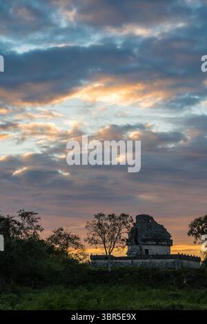 15 janvier 2019, Chichen Itza, Yucatan, Mexique : le Caracol ou l'Observatoire dans les ruines de la grande ville maya de Chichen Itza, Yucatan, Mexique. La ville préhispanique de Chichen-Itza est classée au patrimoine mondial de l'UNESCO. (Crédit image : © Jon G. Fuller/VW pics via ZUMA Wire) Banque D'Images