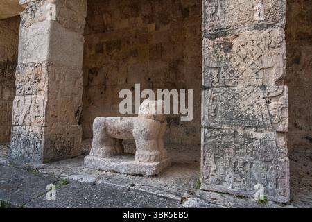 15 janvier 2019, Chichen Itza, Yucatan, Mexique : le temple du Jaguar dans les ruines de la grande ville maya de Chichen Itza, Yucatan, Mexique. La ville préhispanique de Chichen-Itza est classée au patrimoine mondial de l'UNESCO. (Crédit image : © Jon G. Fuller/VW pics via ZUMA Wire) Banque D'Images