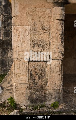 15 janvier 2019, Chichen Itza, Yucatan, Mexique : le temple du Jaguar dans les ruines de la grande ville maya de Chichen Itza, Yucatan, Mexique. La ville préhispanique de Chichen-Itza est classée au patrimoine mondial de l'UNESCO. (Crédit image : © Jon G. Fuller/VW pics via ZUMA Wire) Banque D'Images