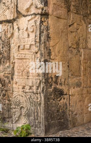 15 janvier 2019, Chichen Itza, Yucatan, Mexique : le temple du Jaguar dans les ruines de la grande ville maya de Chichen Itza, Yucatan, Mexique. La ville préhispanique de Chichen-Itza est classée au patrimoine mondial de l'UNESCO. (Crédit image : © Jon G. Fuller/VW pics via ZUMA Wire) Banque D'Images