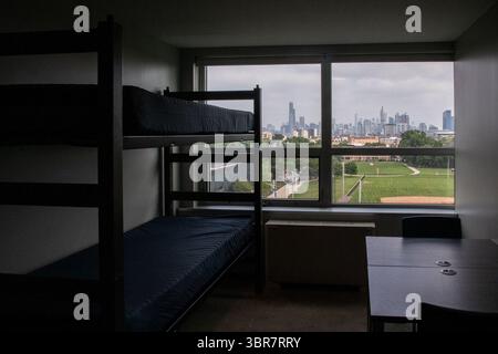 10 août 2020, Chicago, il, États-Unis : un dortoir au Kacek Hall sur Augusst 10, 2020, sur le campus de l'Illinois Institute of Technology à Chicago. (Crédit image : © TNS via ZUMA Wire) Banque D'Images