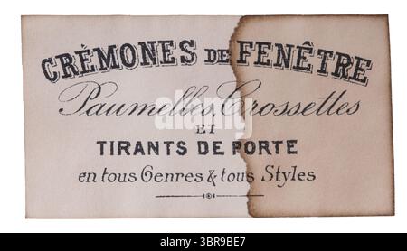 vintage éphémère, articles à base de papier initialement destinés à être utilisés brièvement — cartes, billets, publicités — qui au fil du temps gagnent en valeur collectable ou historique, authe Banque D'Images