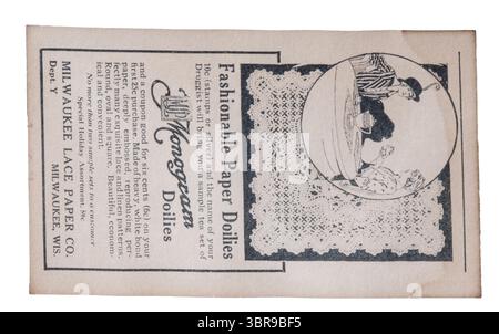 vintage éphémère, articles à base de papier initialement destinés à être utilisés brièvement — cartes, billets, publicités — qui au fil du temps gagnent en valeur collectable ou historique, authe Banque D'Images