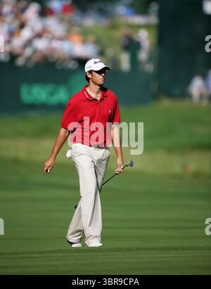 Aaron Baddeley à l'US Open 2007, Oakmont, Country Club, Pittsburgh, Pa. États-Unis. 070614 Picture Credit : Mark Newcombe / visionsingolf.com L'US Open 2007 s'est tenu du 14 au 17 juin 2007 au Oakmont Country Club d'Oakmont, en Pennsylvanie. Banque D'Images