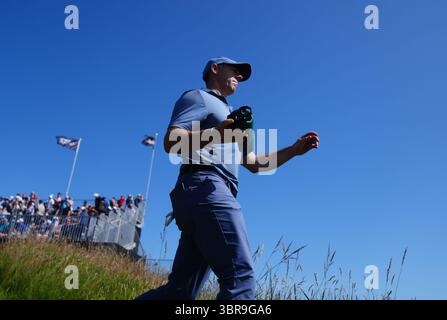 Northern Irelands Rory McIlroy pendant la deuxième journée du Scottish Open 2025 au Renaissance Club, North Berwick. Date de la photo : vendredi 11 juillet 2025. Banque D'Images