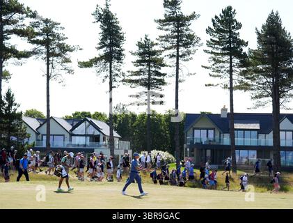 Northern Irelands Rory McIlroy pendant la deuxième journée du Scottish Open 2025 au Renaissance Club, North Berwick. Date de la photo : vendredi 11 juillet 2025. Banque D'Images