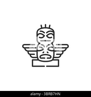 Icône totem Illustration de Vecteur