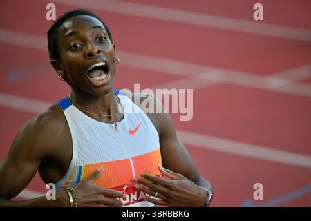 Monaco, Principauté de Monaco. 11 juillet 2025. 400m haies femmes Ayomide FOLORUNSO (ITA) lors de la Wanda Diamond League 2025, match international d'athlétisme à Monaco, Principauté de Monaco, 11 juillet 2025 crédit : Agence photo indépendante/Alamy Live News Banque D'Images