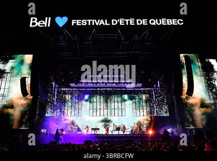 Québec, Canada. 10 juillet 2025. Hozier se produit lors du jour 8 du Festival d'été de Québec 2025. Crédit : SOPA images Limited/Alamy Live News Banque D'Images